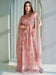 Elegant Floral Embroidered Armani Tulle Dress with Organza Shawl