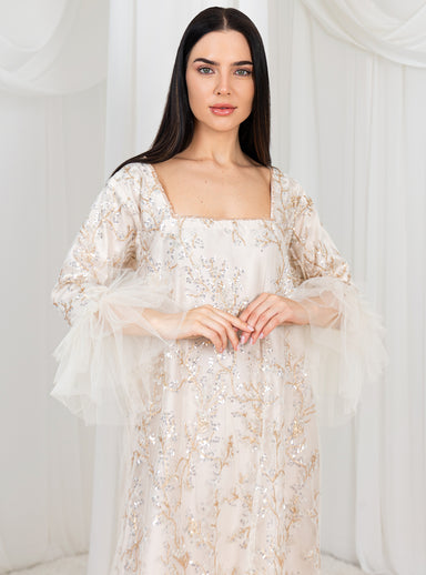 Nanarose Golden Tulle Dress